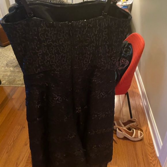 BCBGMAXAZRIA | Strapless Sequin Cocktail Dress - Picture 7 of 7